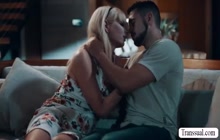 Busty tranny stepmother gets her ass fucked by her stepson